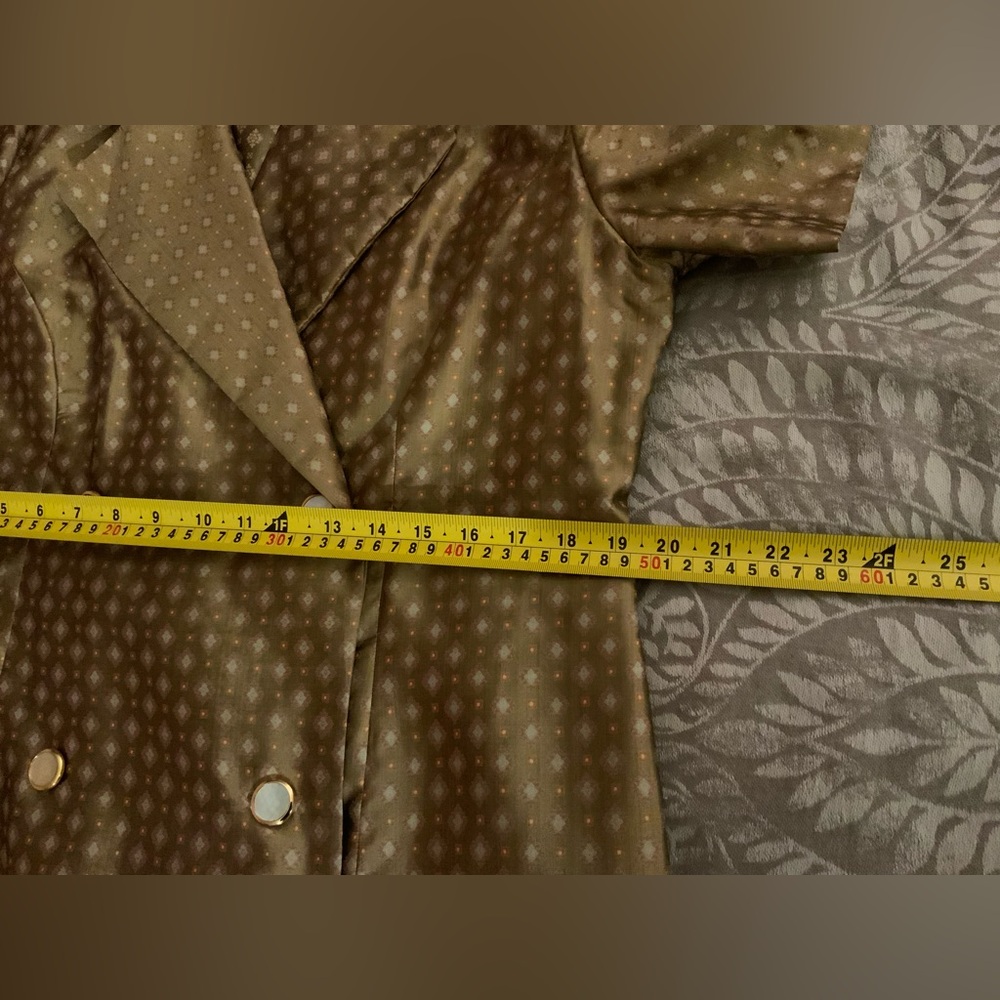 Vintage Olive Green Double-Breasted Dress - Picture 7 of 10